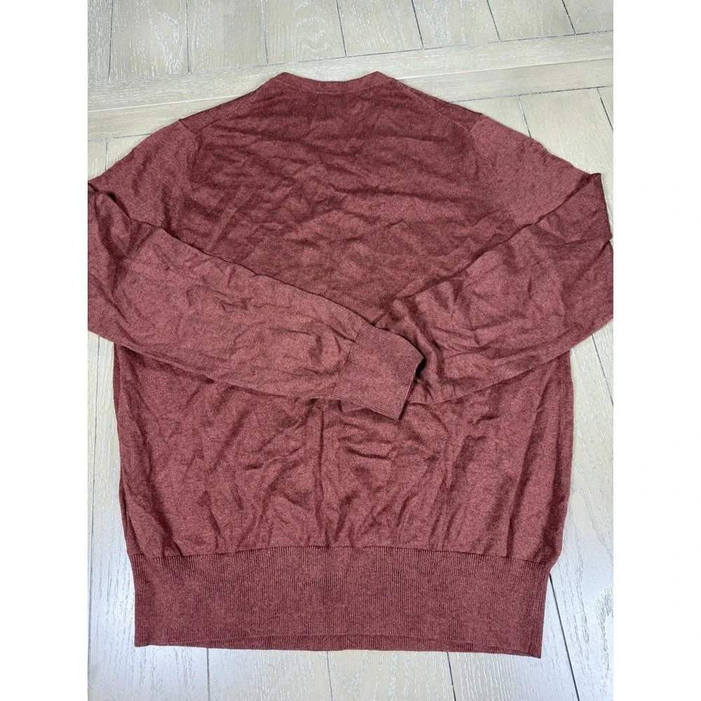 Banana Republic Sweater Mens Large Brown‎ V-Neck Old Money Classic
